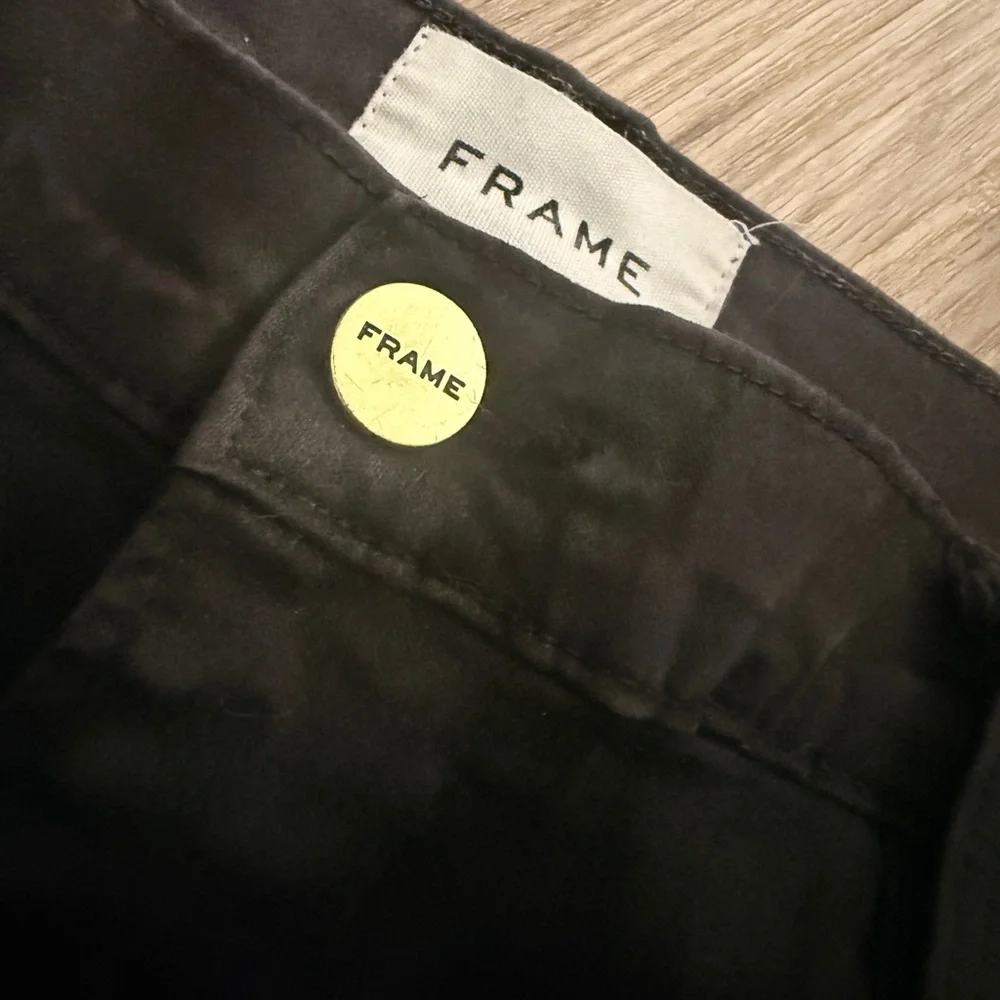 Frame “Le High Skinny” Black High Rise Ankle Jeans, Sz 30